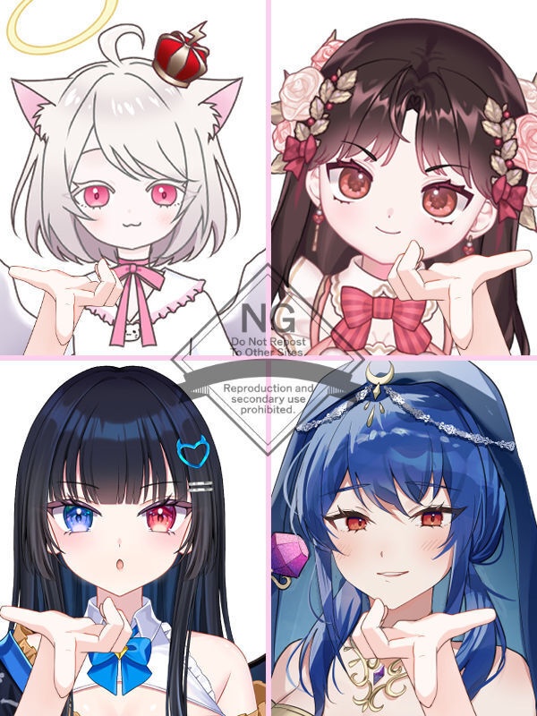 【Vtuber素材】高画質、商用利用権 手の素材53