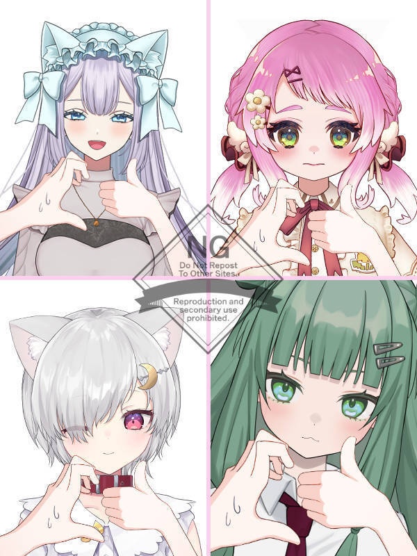 【Vtuber素材】高画質、商用利用権　手の素材