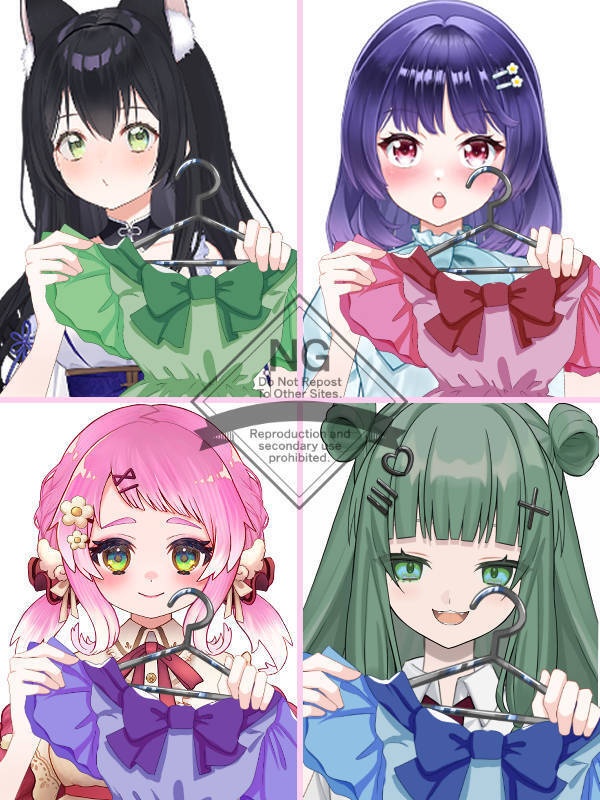 【Vtuber素材】高画質、商用利用権57試着