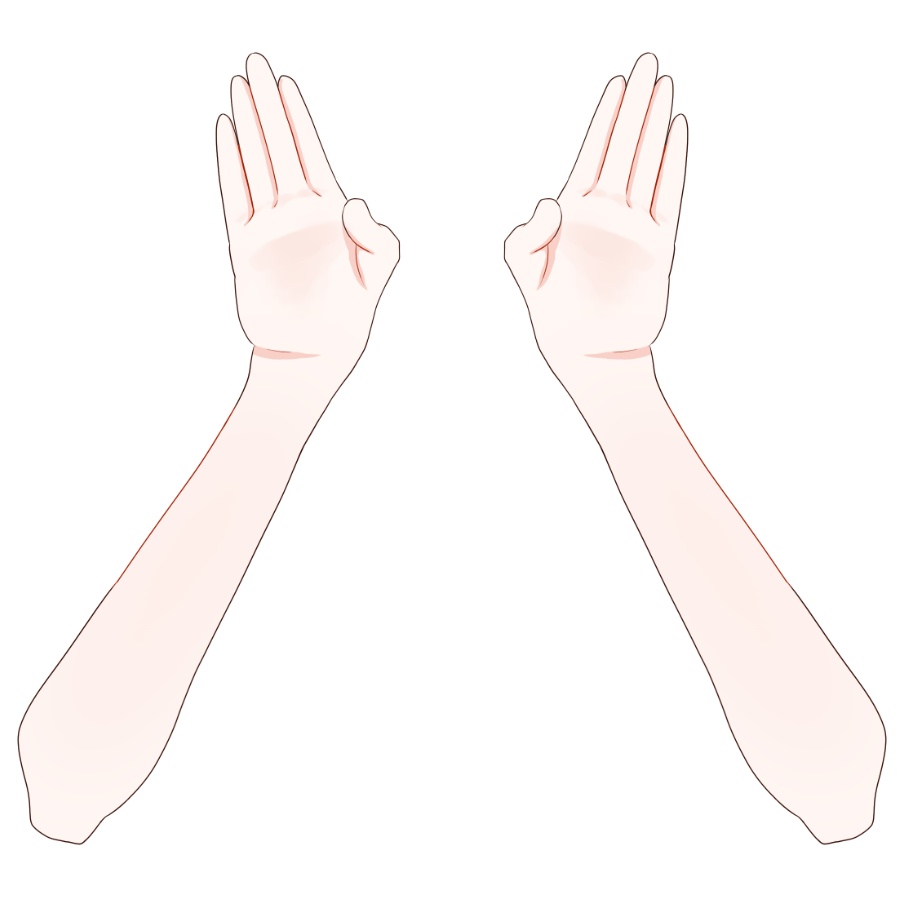 【Vtuber素材】高画質、商用利用権うさ耳ポーズ59