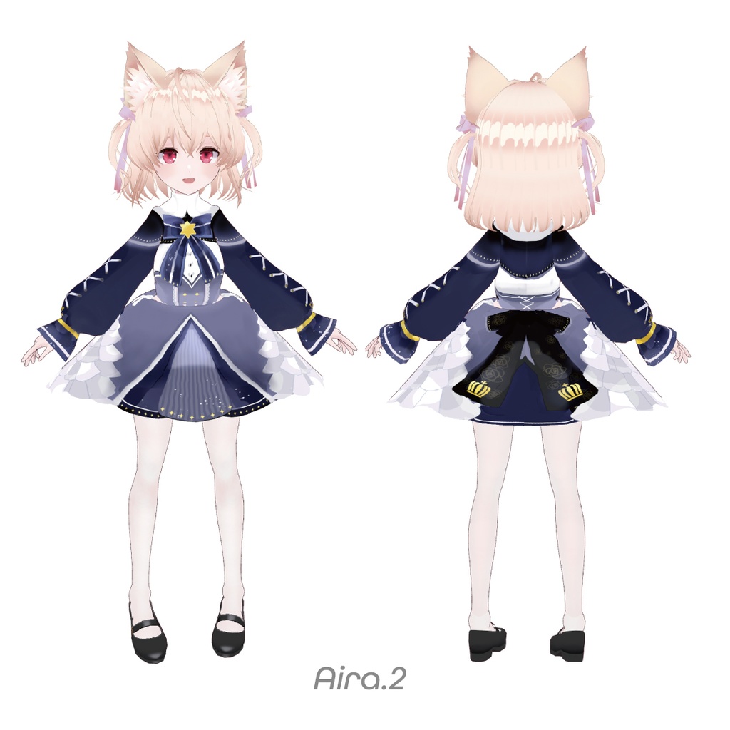 (値下げ中)【VRoid製3Dモデル】Aira.2【VRM/正式版対応】