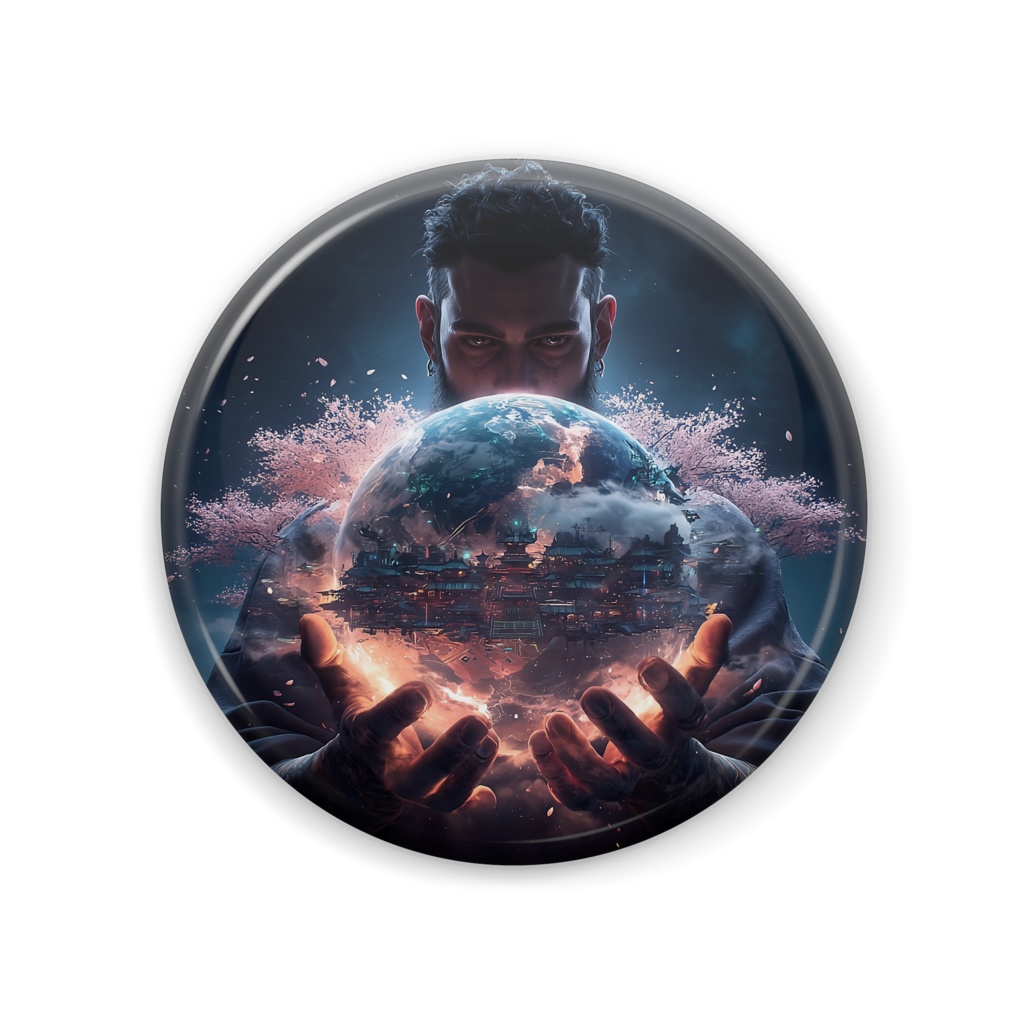 Anime World 5 Can Badge