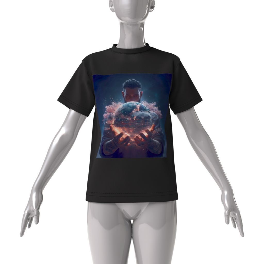 Anime World 5 Big T-Shirt (Black)