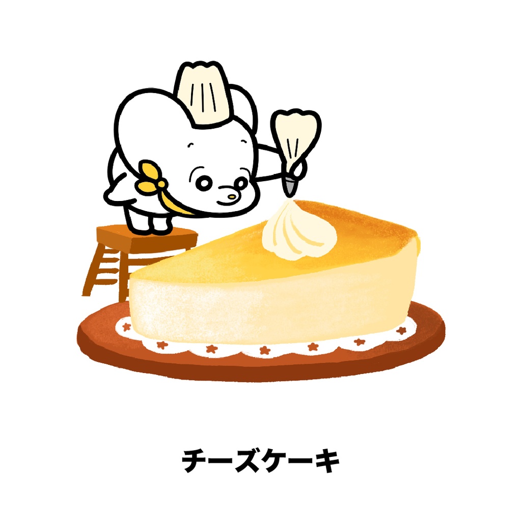 チーズだらけステッカー