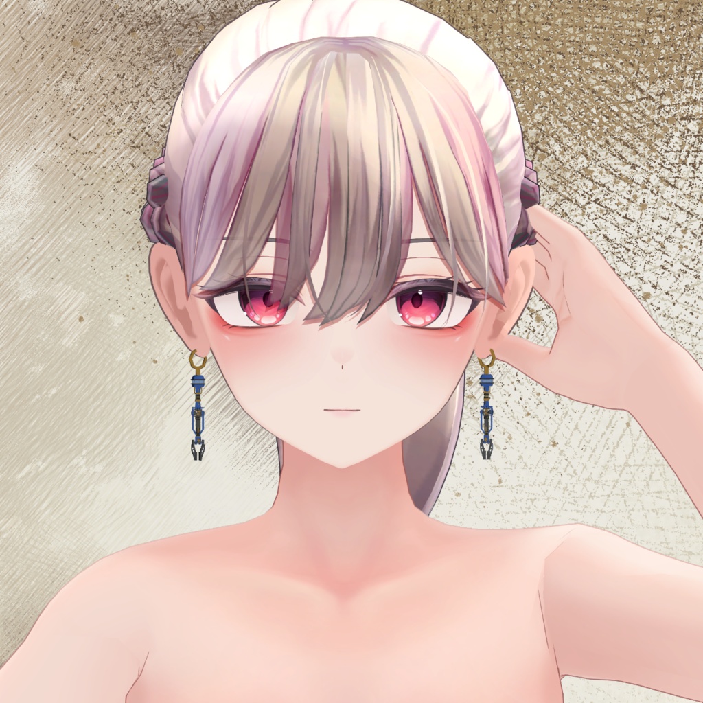 【VRChat想定アクセサリー】ロボアームピアス -RobotArmPierce-