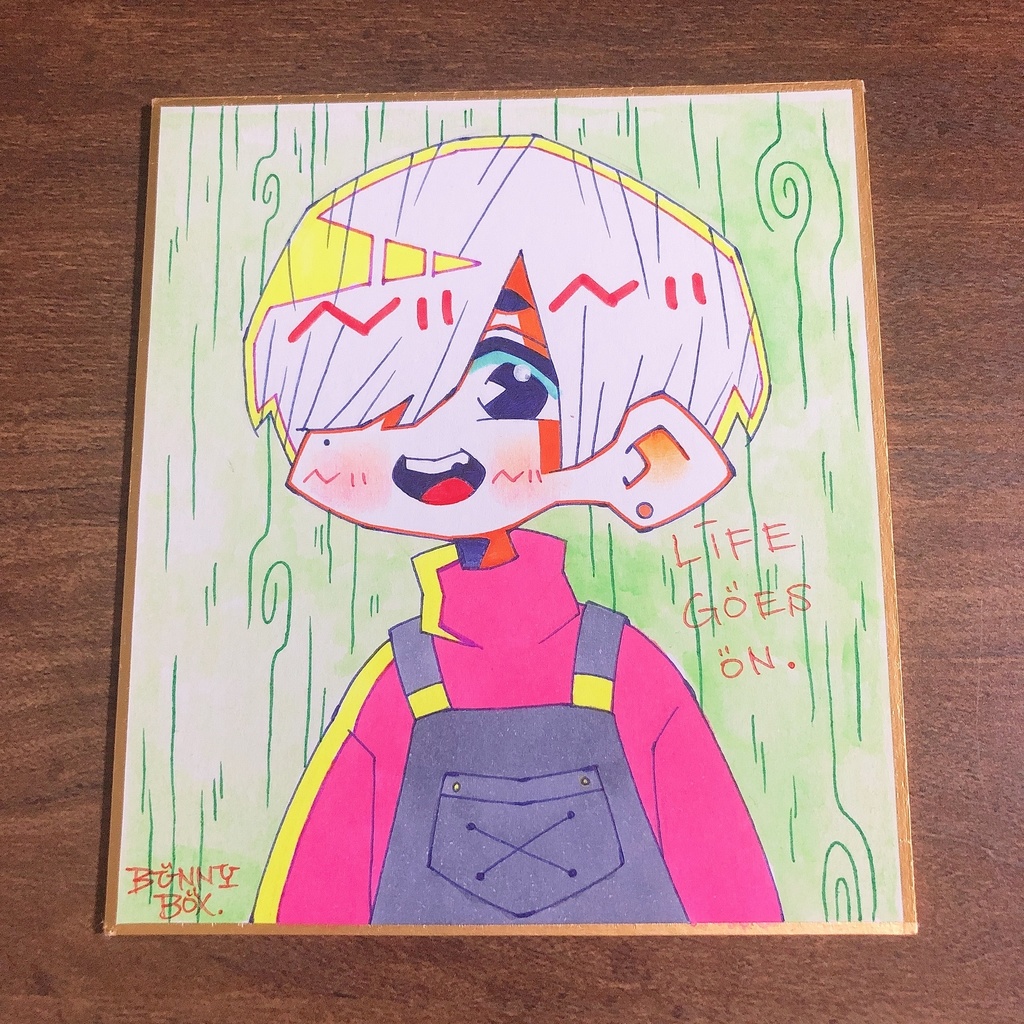 ミニ色紙イラスト