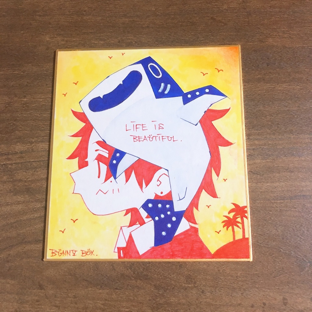 ミニ色紙イラスト