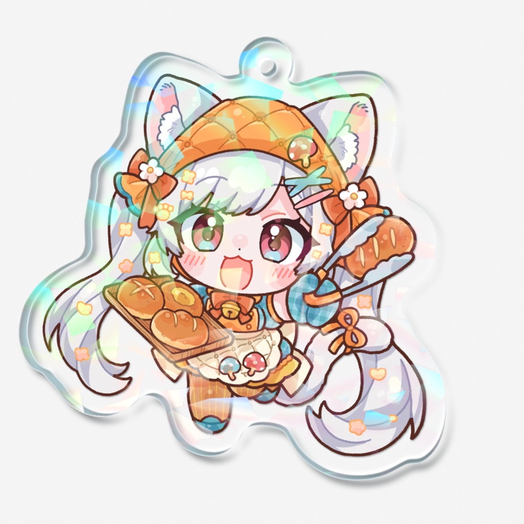 【バーチャル物産展コラボ記念グッズ】ホログラムアクリルキーホルダー(全3パターン)