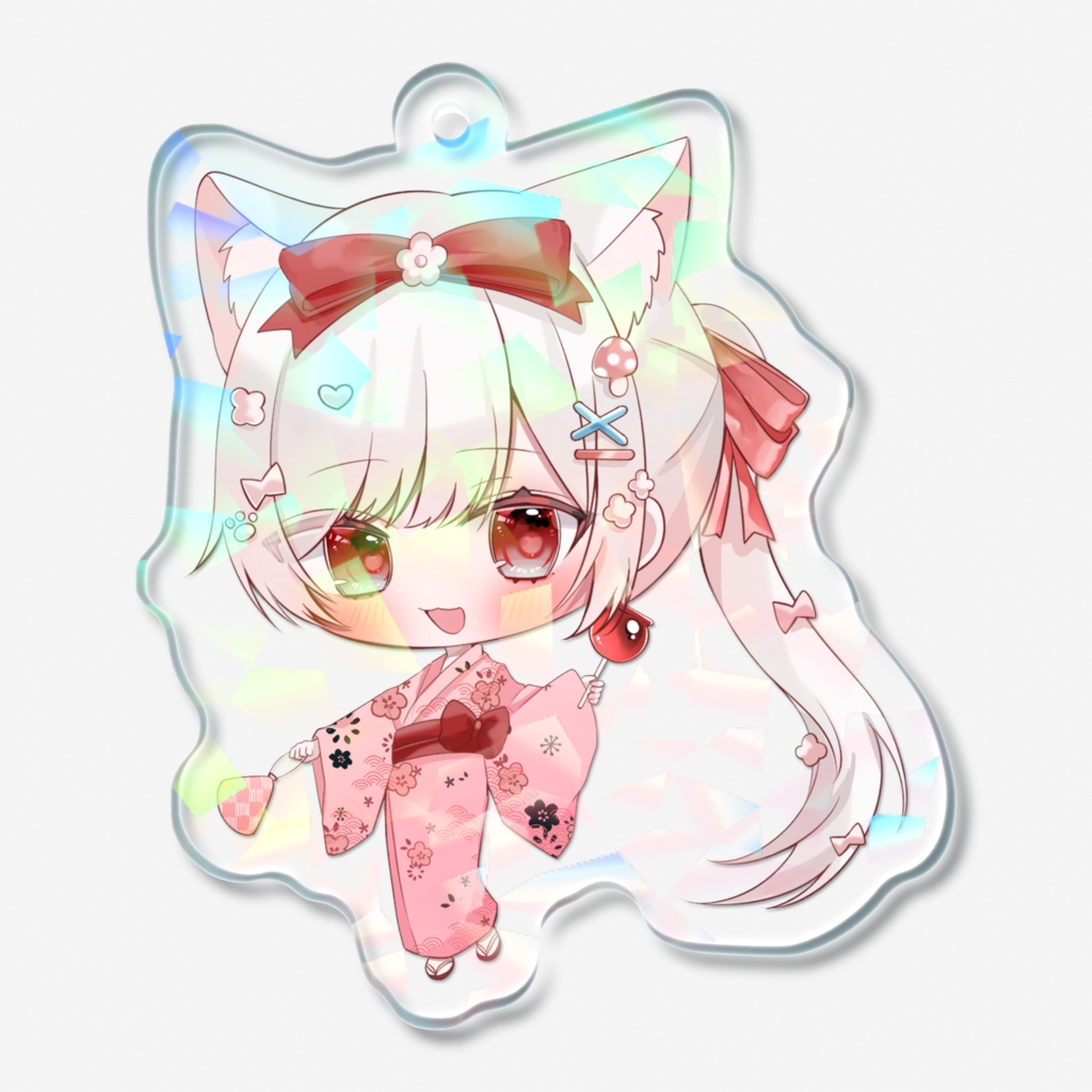 【浴衣Mush】ホログラムアクリルキーホルダー（🎁DL特典付き）【常設グッズ】