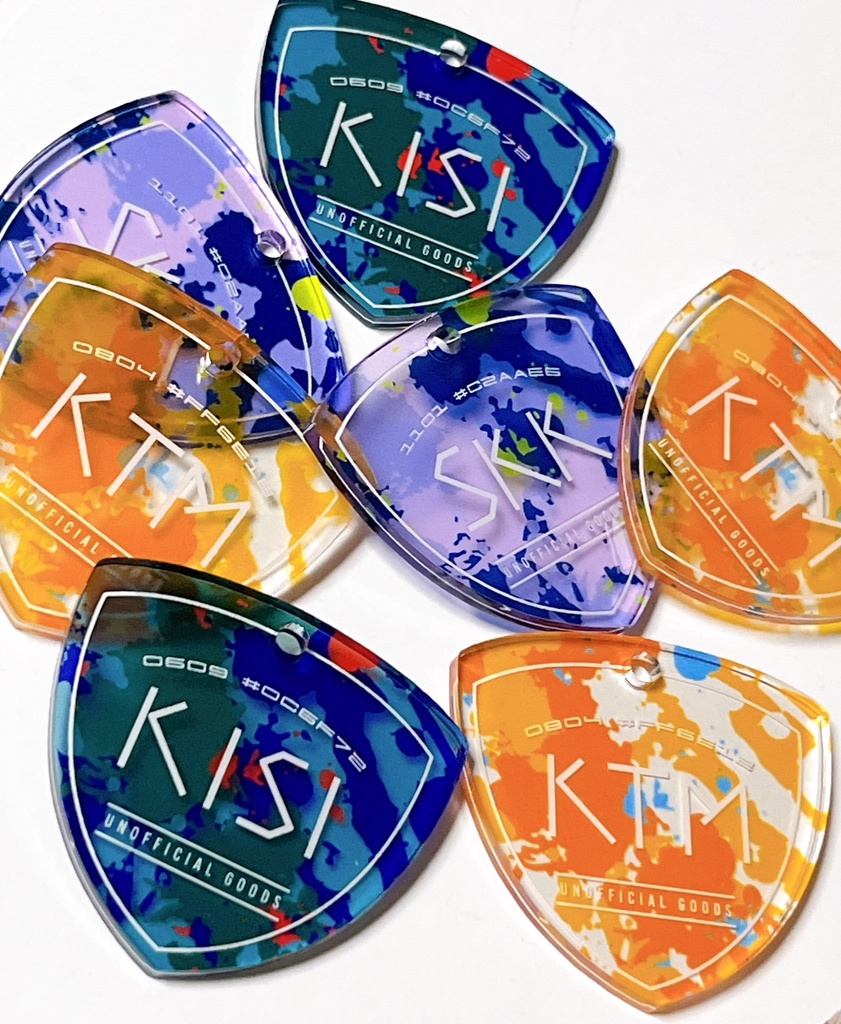 【非公式】3SKMイメージ　ピック風キーホルダー