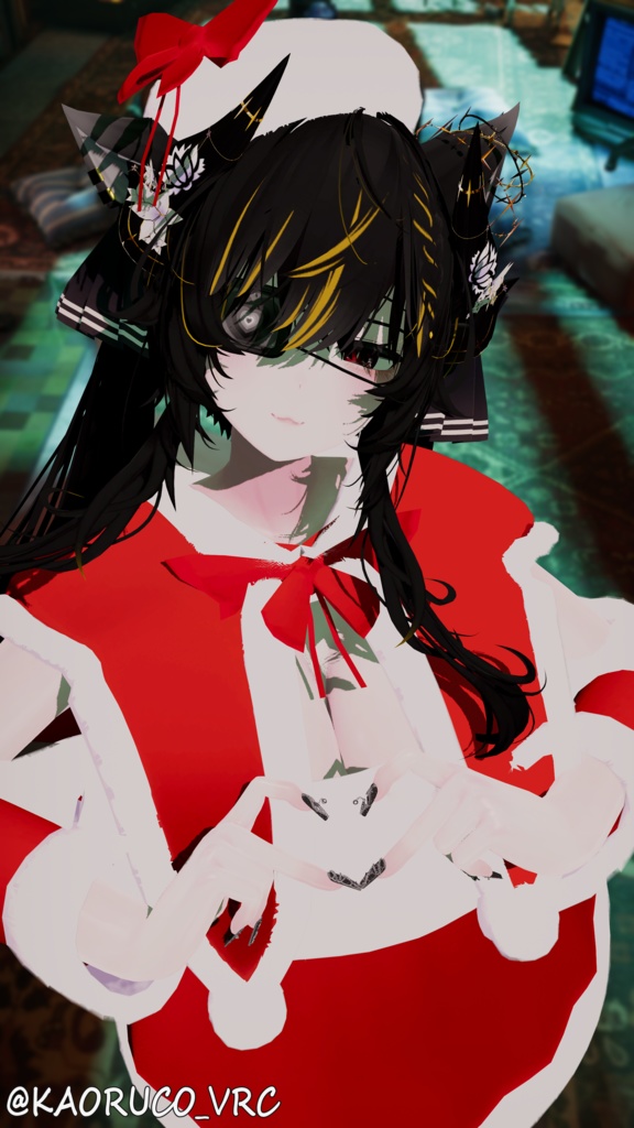 【4アバター対応】聖夜のオフショルワンピ🎄