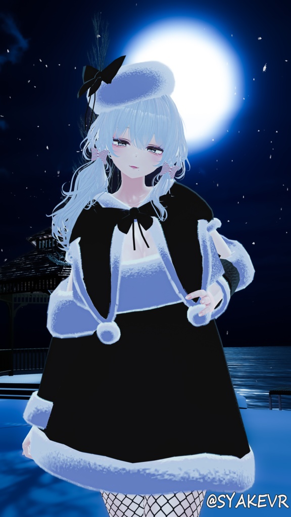 【4アバター対応】聖夜のオフショルワンピ🎄