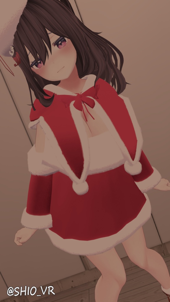 【4アバター対応】聖夜のオフショルワンピ🎄