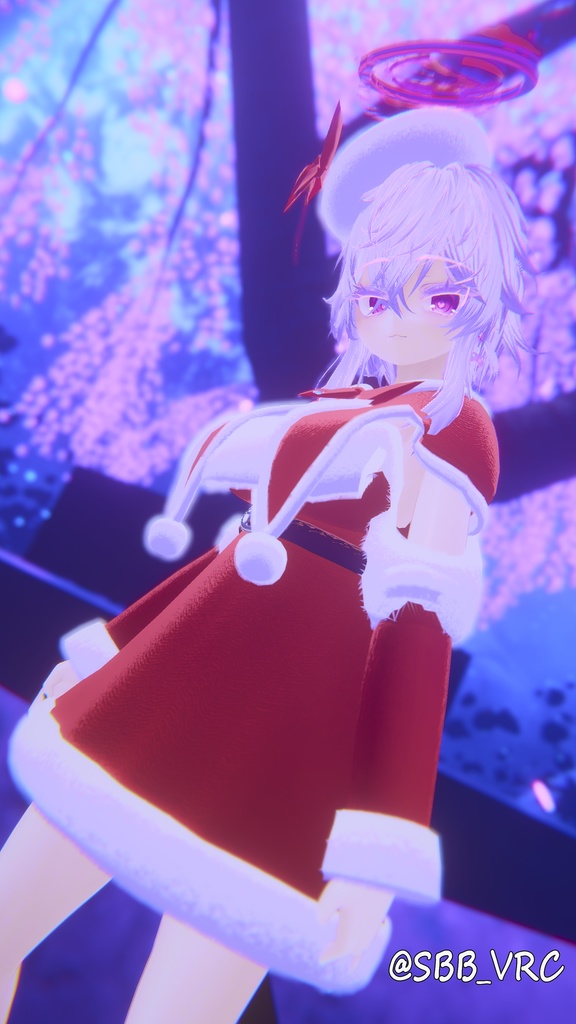 【4アバター対応】聖夜のオフショルワンピ🎄