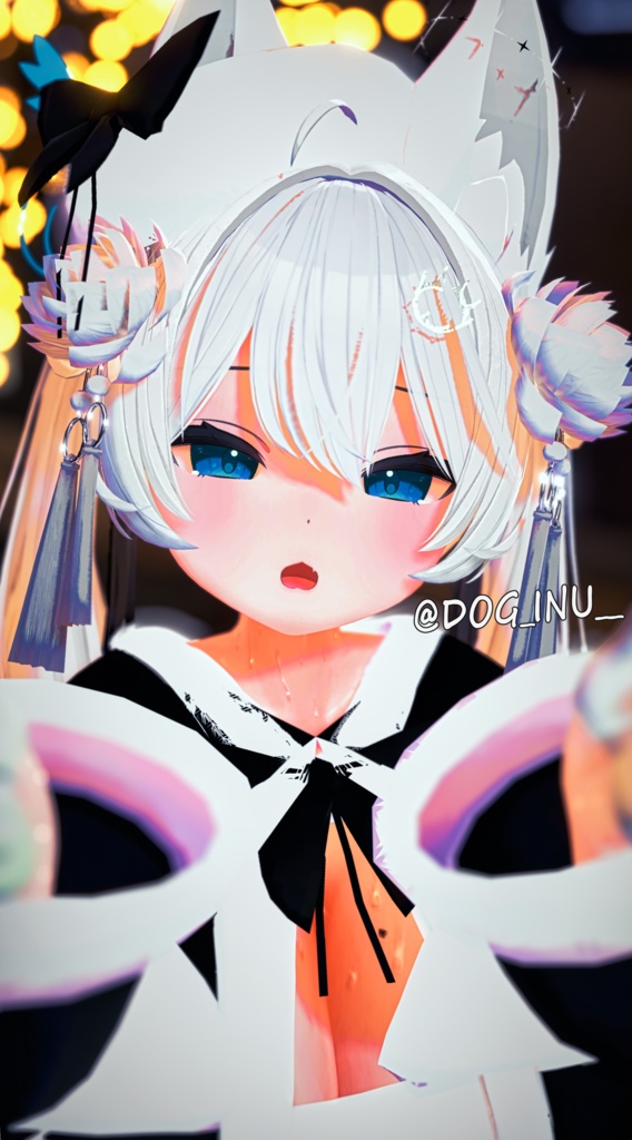 【4アバター対応】聖夜のオフショルワンピ🎄