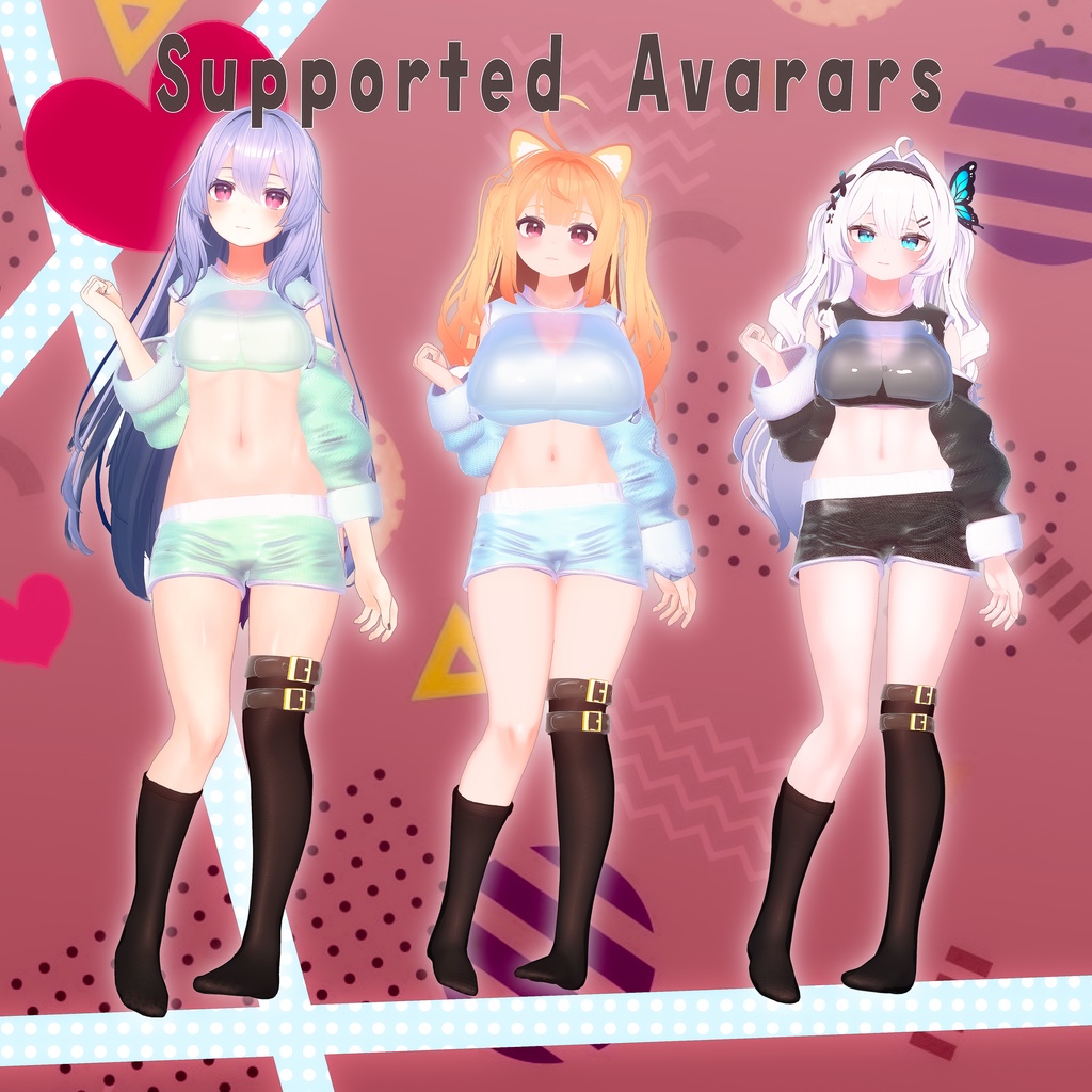 【6アバター対応】だるぐだ透けシャツ