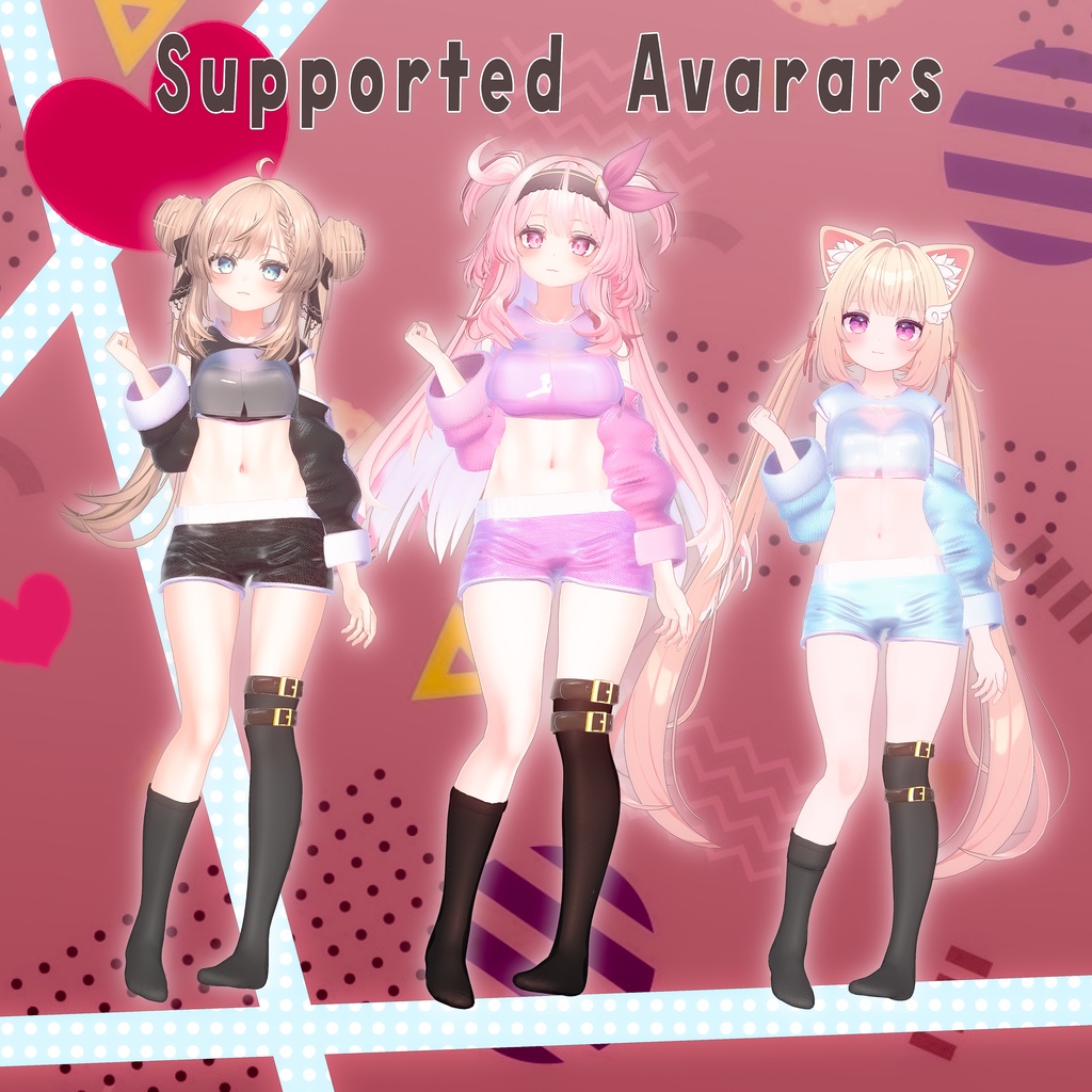 【6アバター対応】だるぐだ透けシャツ