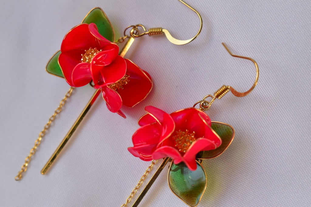 【スパコミ20】 木瓜のピアス