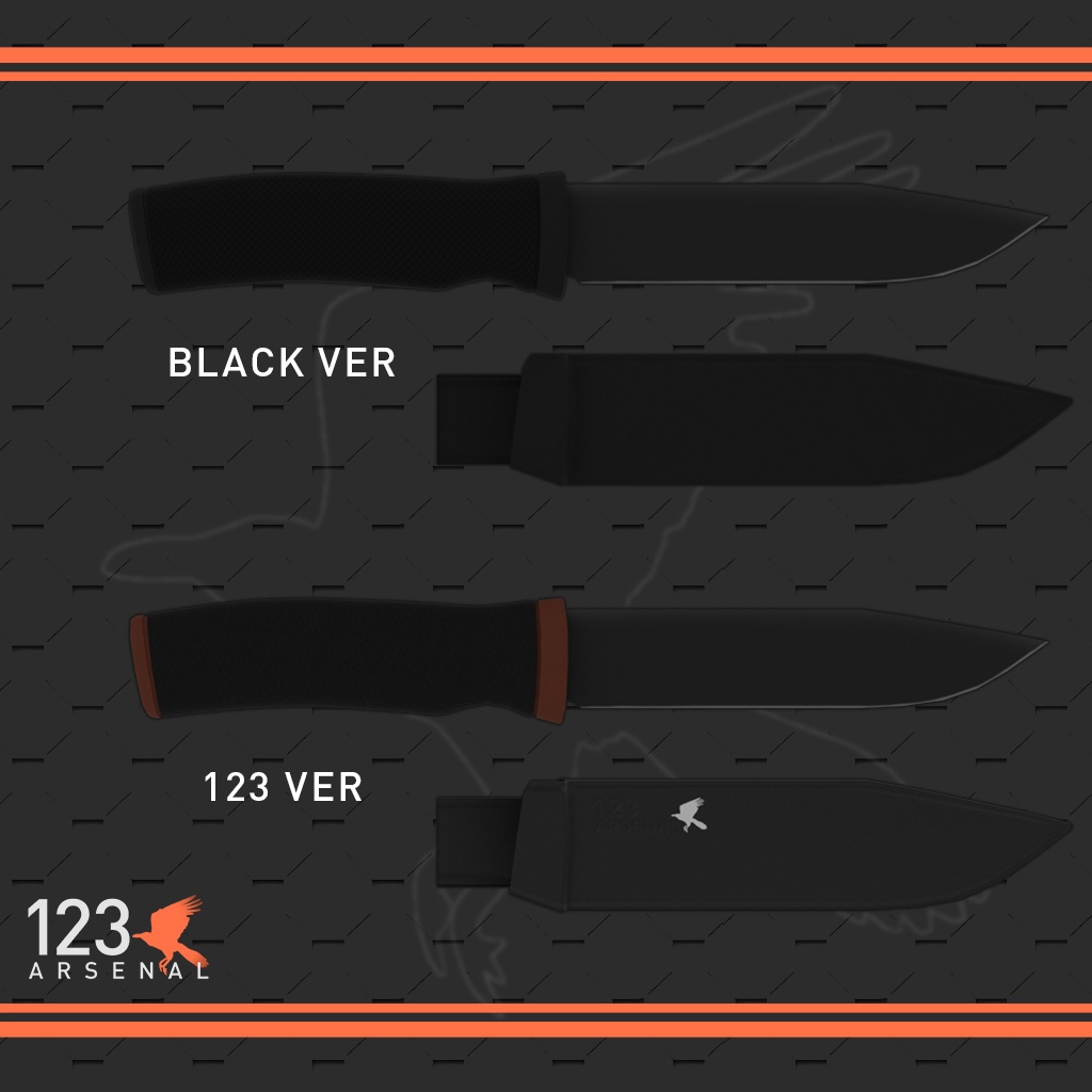 【3Dモデル】バトニングナイフ