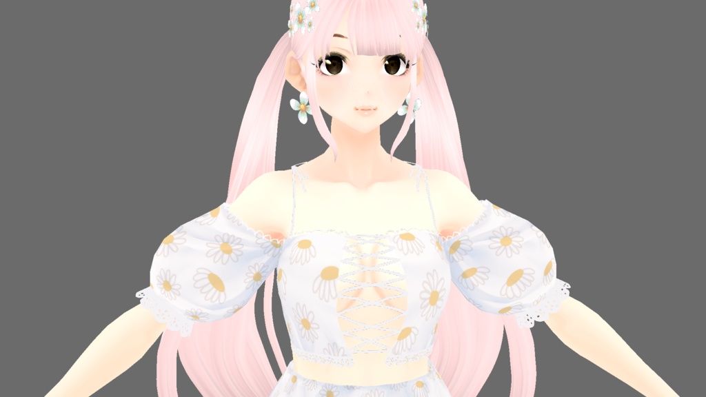 vroid Daisy spring one piece