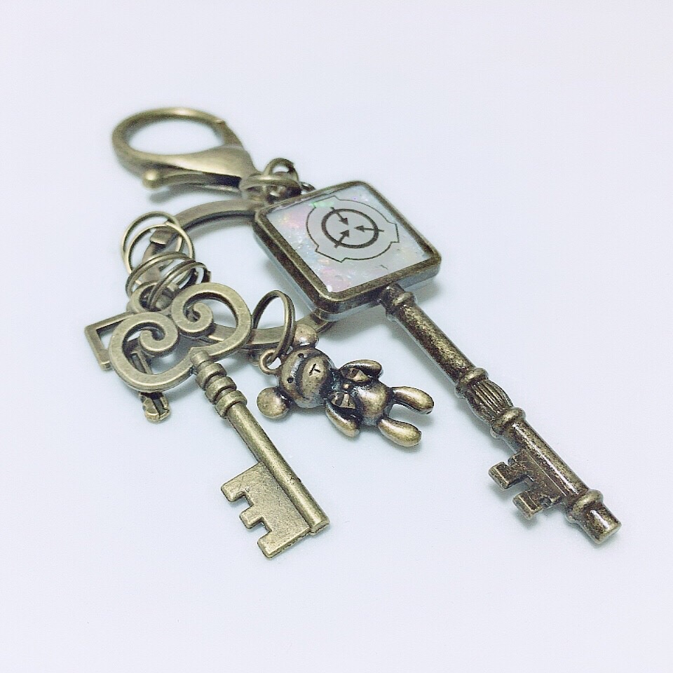 Scp 1048 ビルダー ベア イメージキーホルダー Contradiction Booth