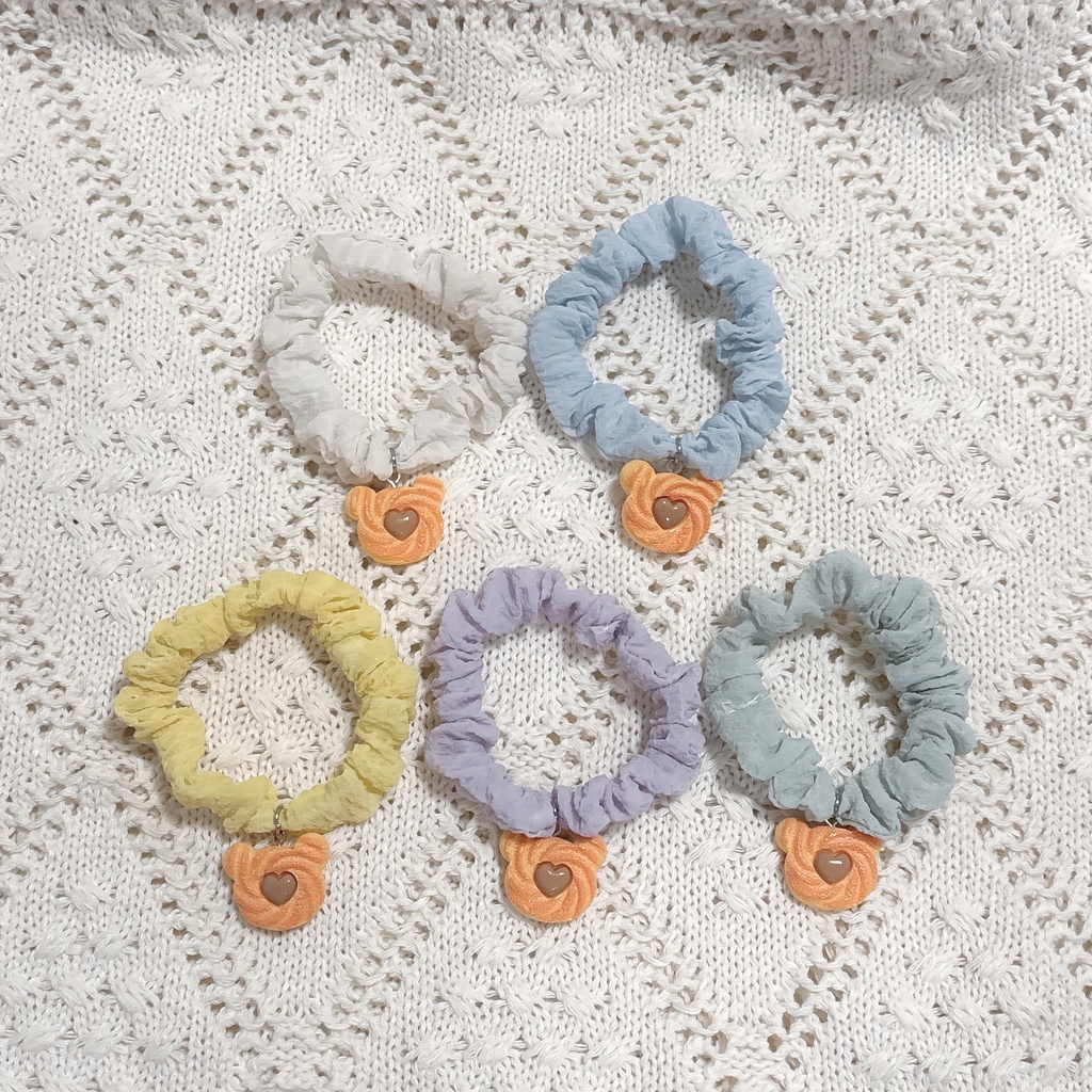 《ちみけも用》チャーム付きシュシュ【送料込】