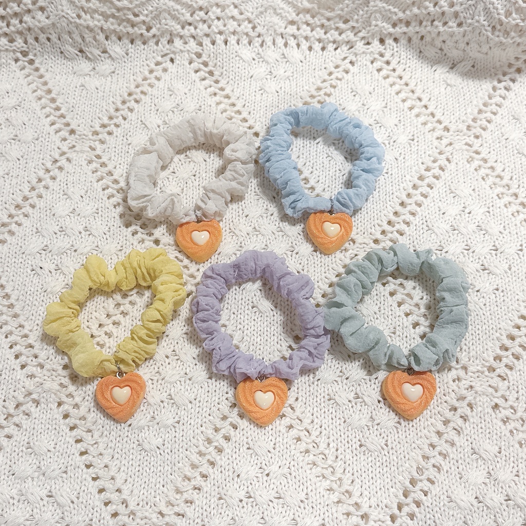 《ちみけも用》チャーム付きシュシュ【送料込】