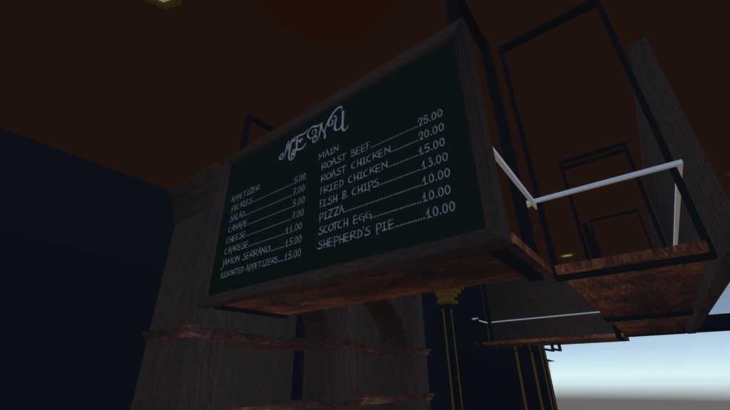 【VRchat】メニューセット【アイリッシュパブ】