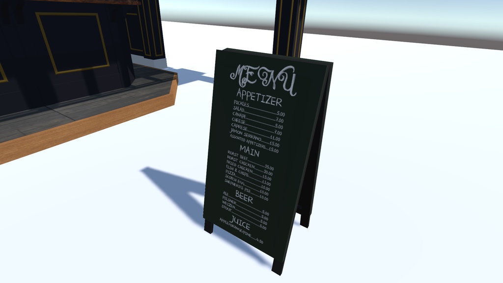 【VRchat】メニューセット【アイリッシュパブ】