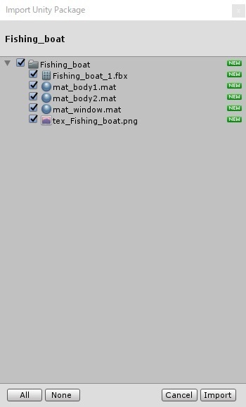 【VRchat】漁船【ローポリ】