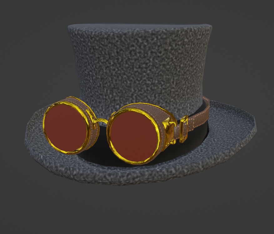 【VRchat】帽子&ゴーグル【スチームパンク】個別購入可