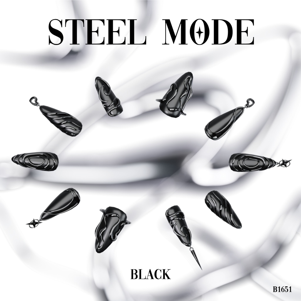 [❤️⏰ON SALE⏰❤️] STEEL MODE NAIL [9アバター対応]