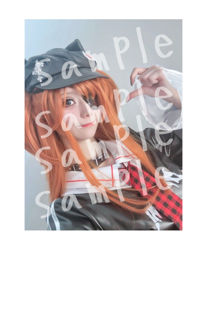 エヴァ　アスカコスプレ　白紙フォト A
