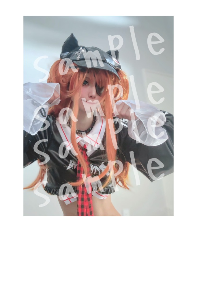 エヴァ　アスカコスプレ　白紙フォト C