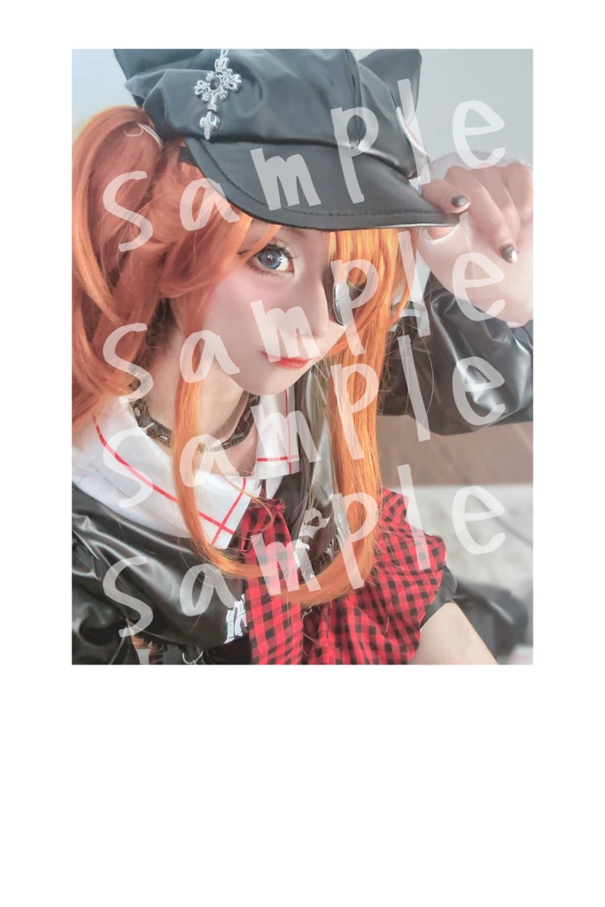 エヴァ　アスカコスプレ　白紙フォト D