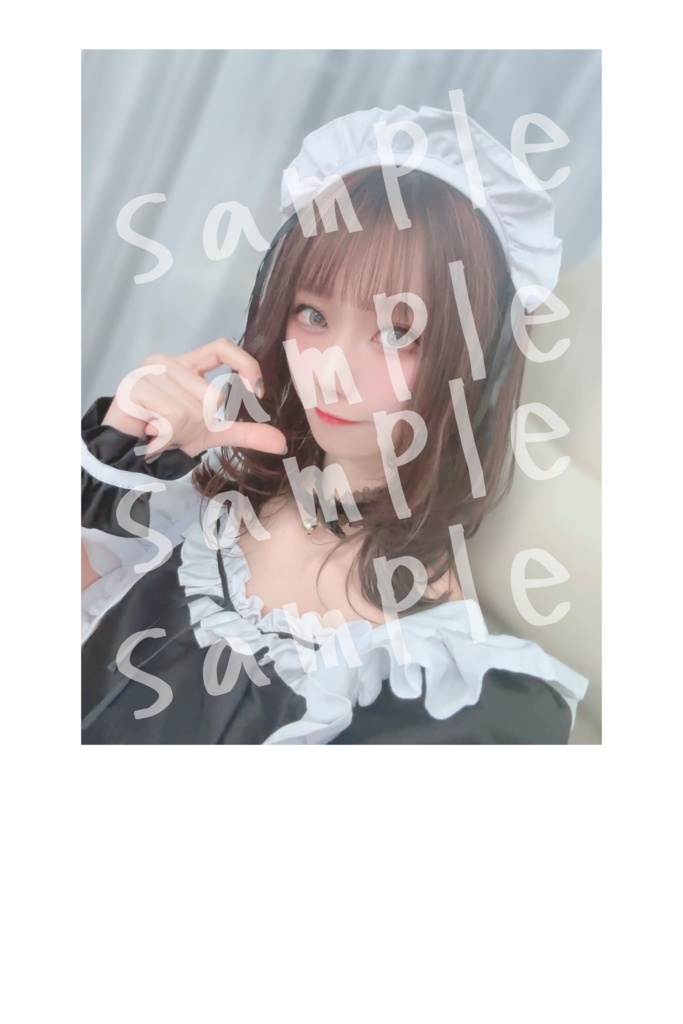 メイドコスプレ　白紙フォト A