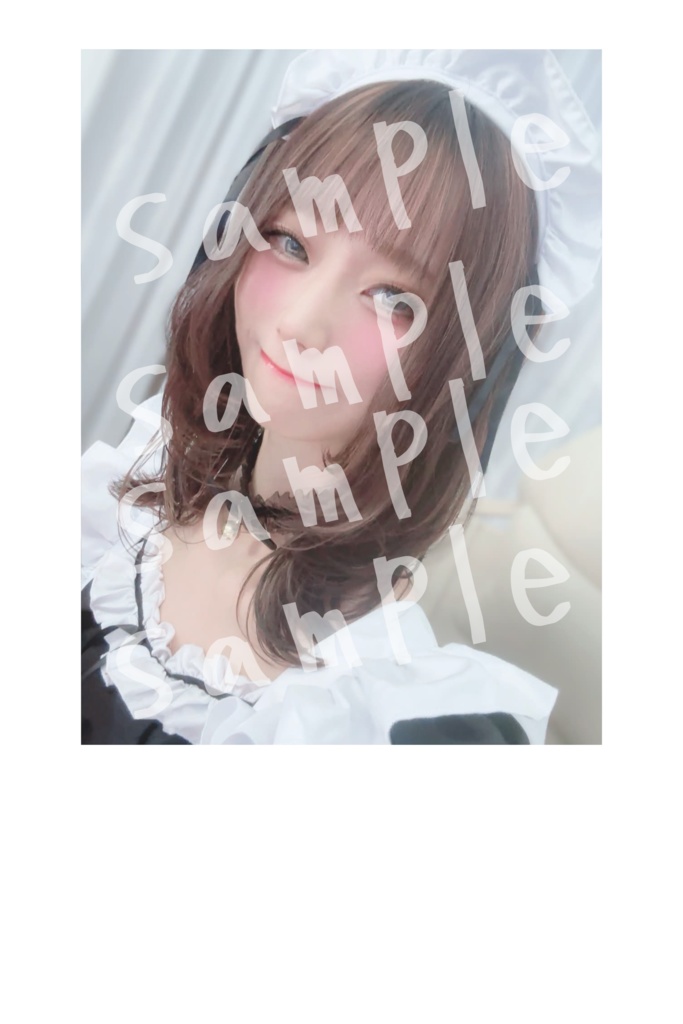 メイドコスプレ　白紙フォト C
