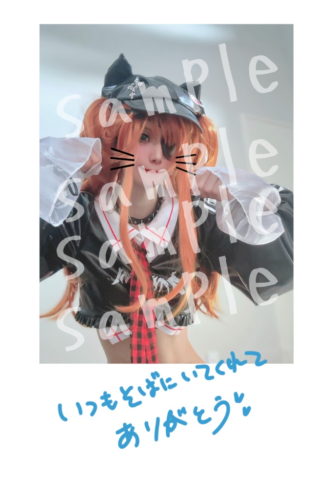 エヴァ　アスカコスプレ　一言フォト C