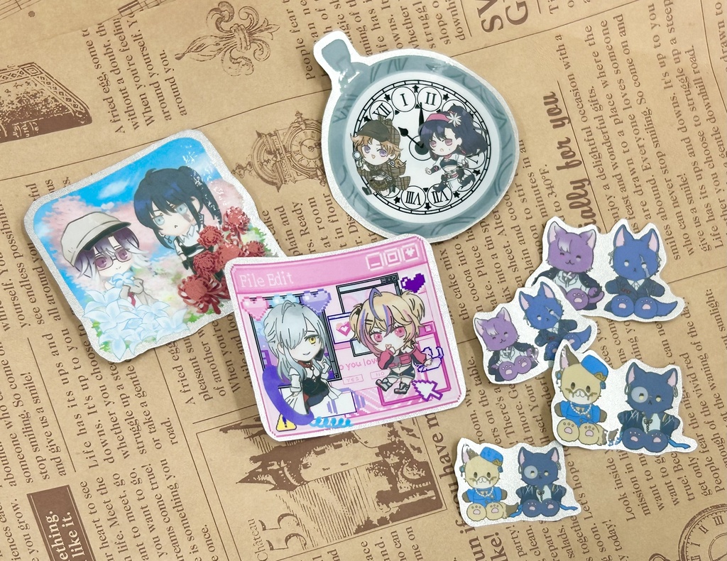 銀ピカ紙　ステッカー　無期迷途