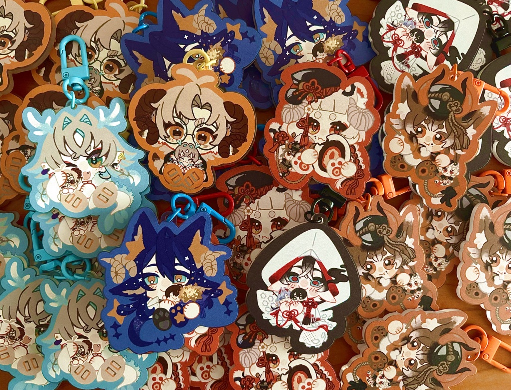 フチなしアクリルキーホルダー(全6種)