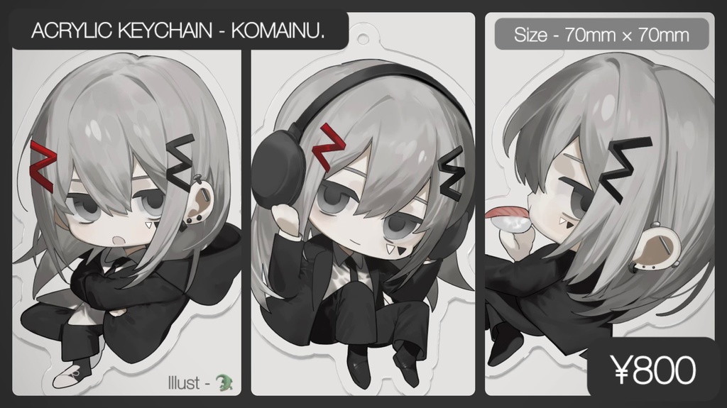 ACRYLIC KEYCHAIN - KOMAINU.