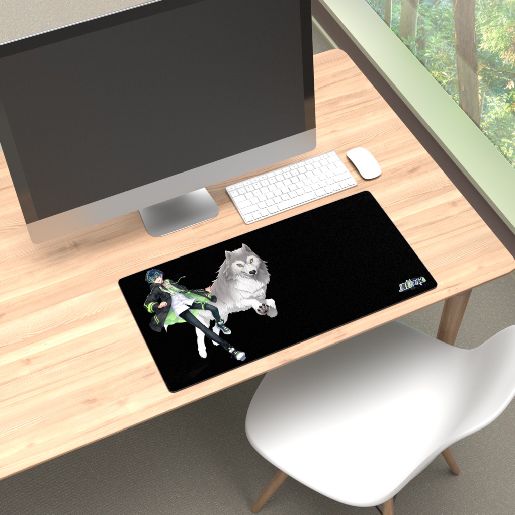 狼飼アルム　プレイマット -キービジュアル- 600 × 300mm