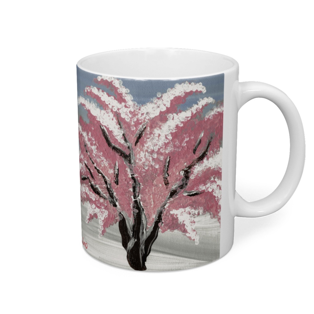 [snow cherry blossoms-雪桜-]マグカップ