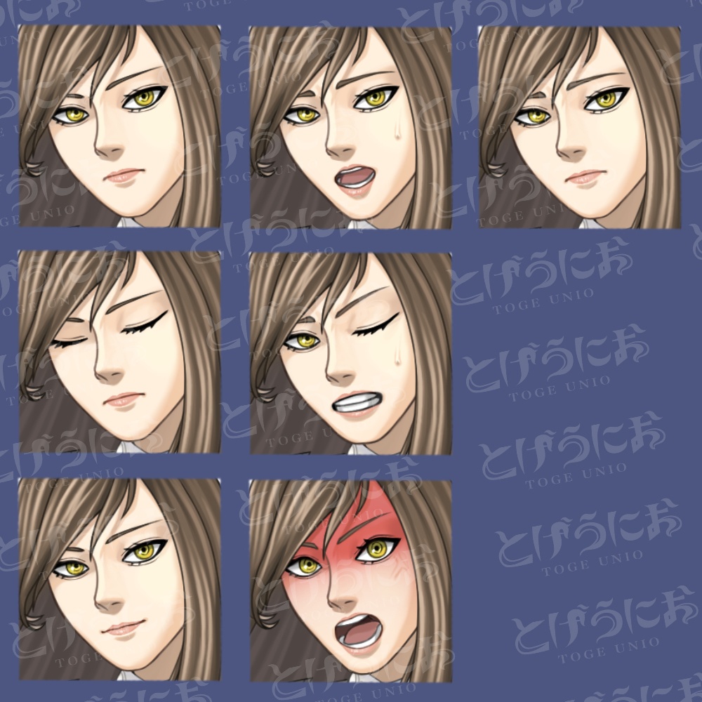 【表情差分7種】女剣士