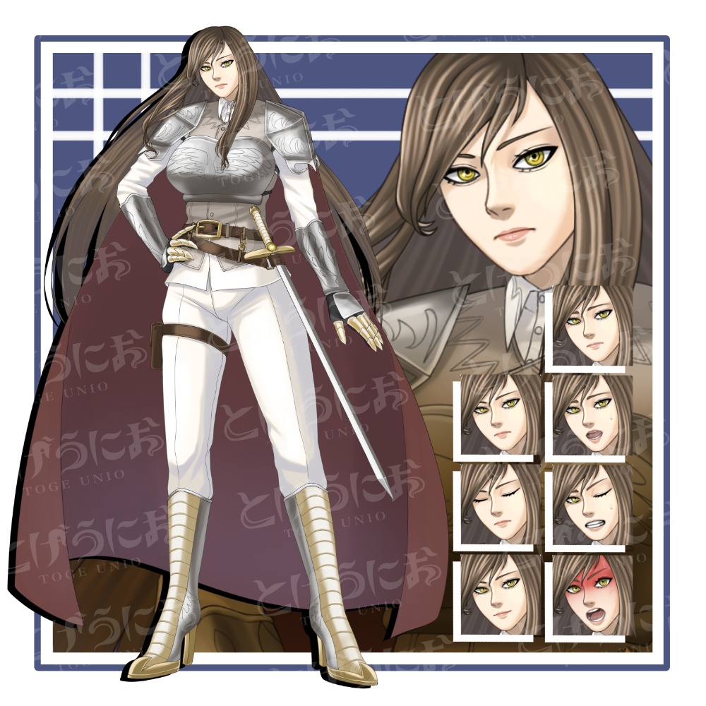 【表情差分7種】女剣士