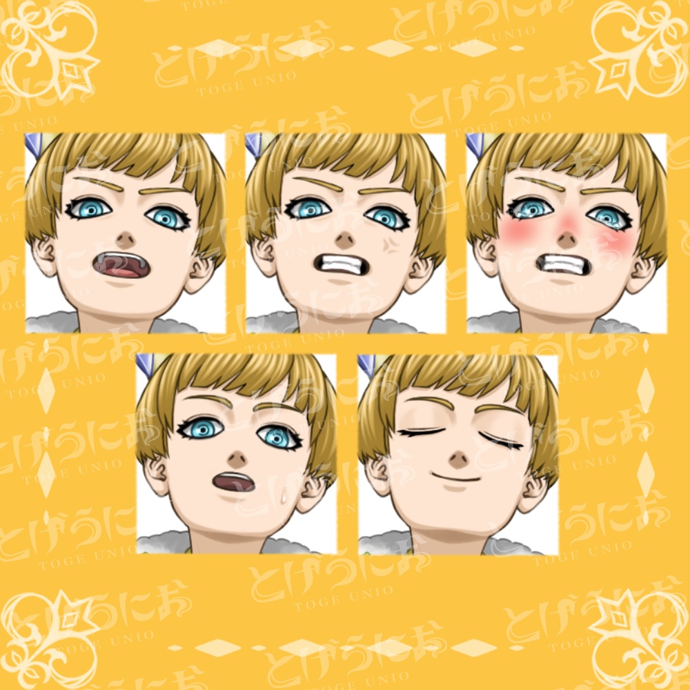 【表情差分10種】生意気な子供王