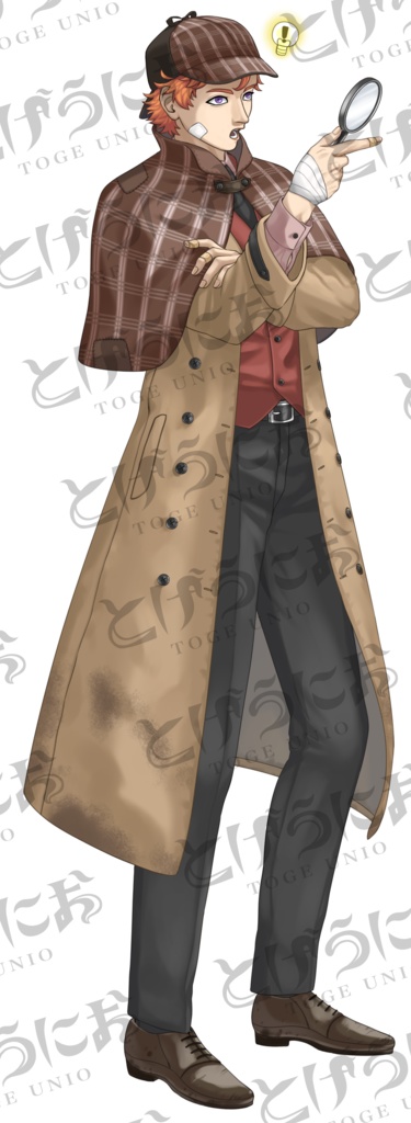 【表情差分10種】ポンコツ青年探偵