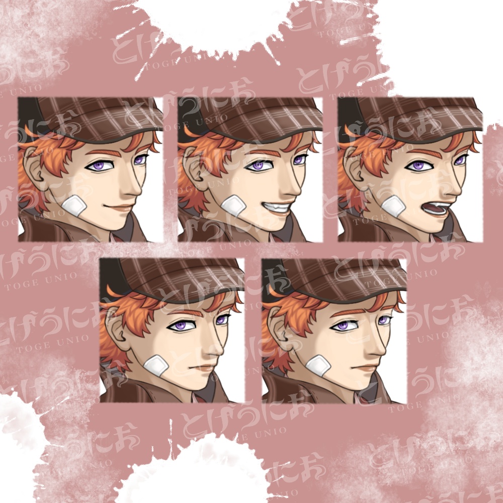 【表情差分10種】ポンコツ青年探偵