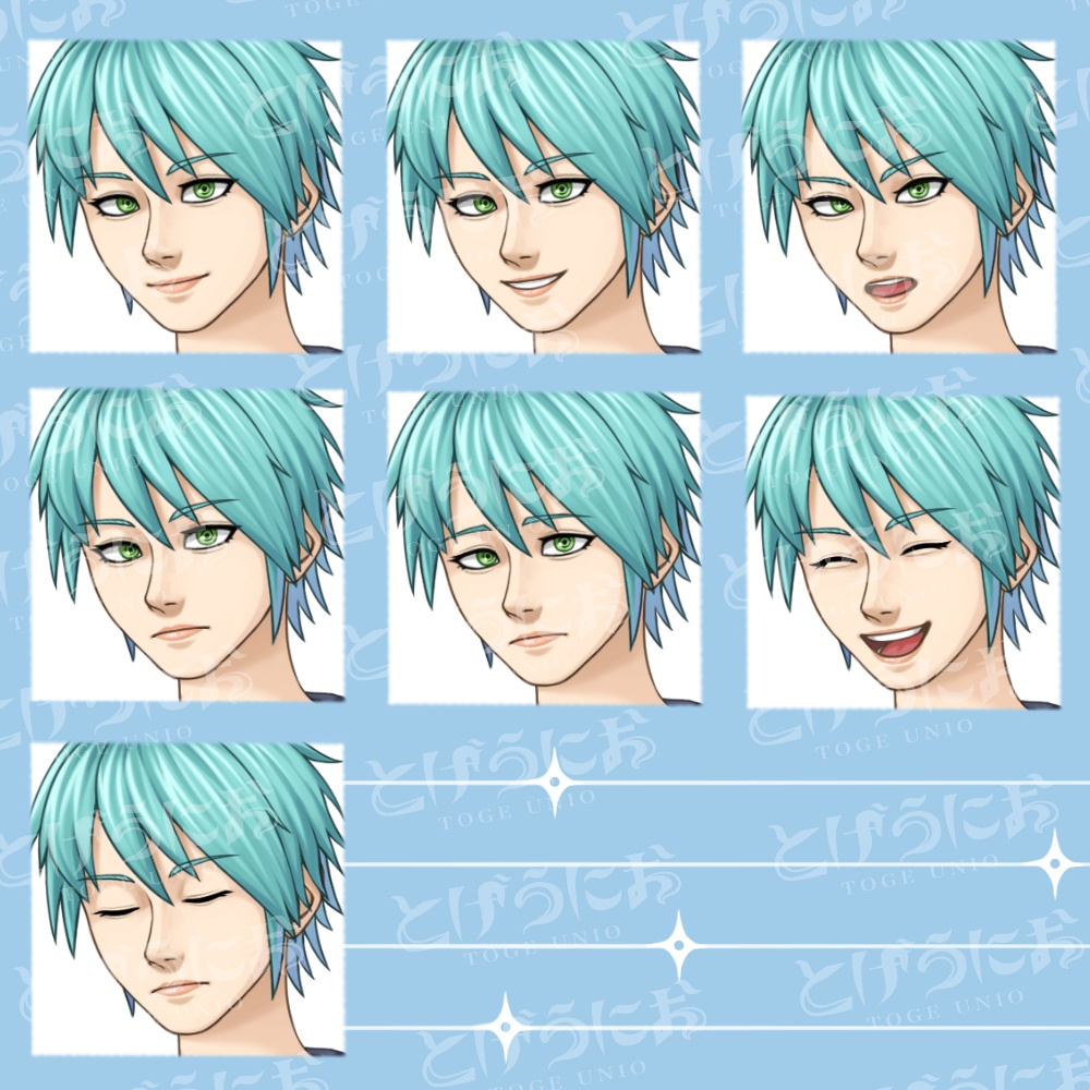 【表情差分7種+服装差分2種】かっこいい女子学生