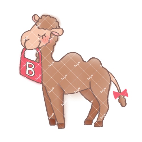 【フリー素材】boothっぽいアイコン【かわいい ラクダ】